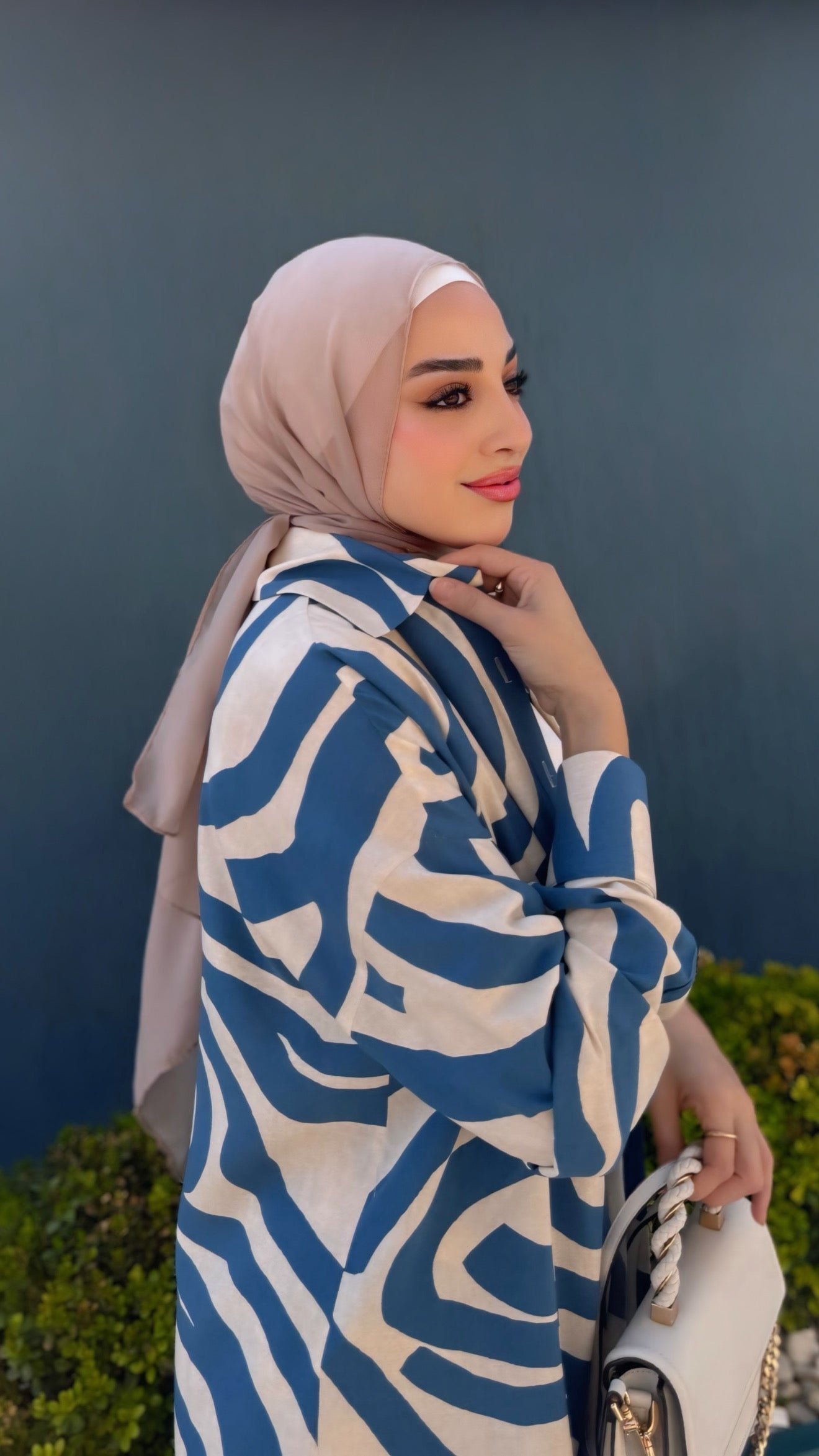 Patterned sky blue set”