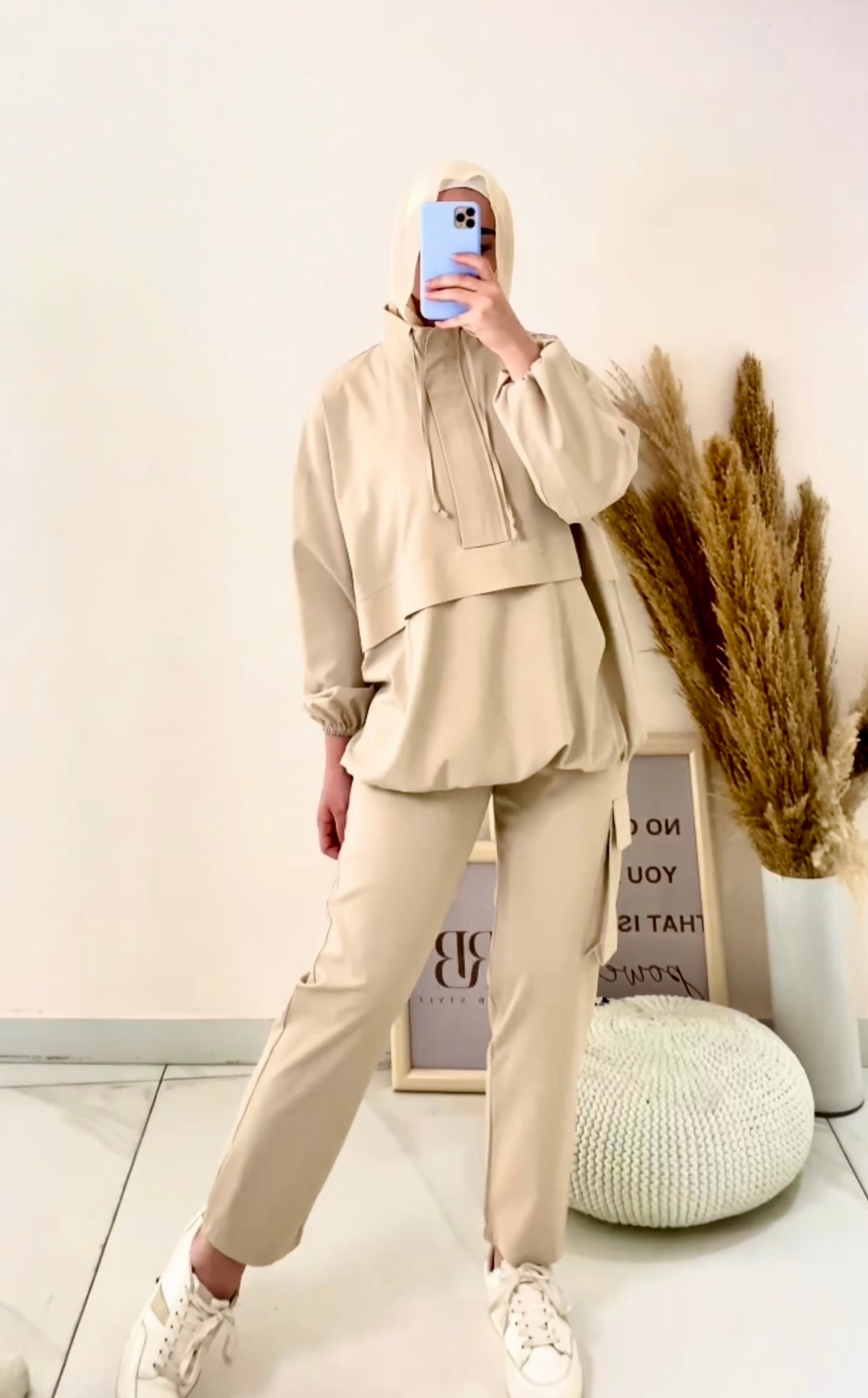 Beige tracksuit