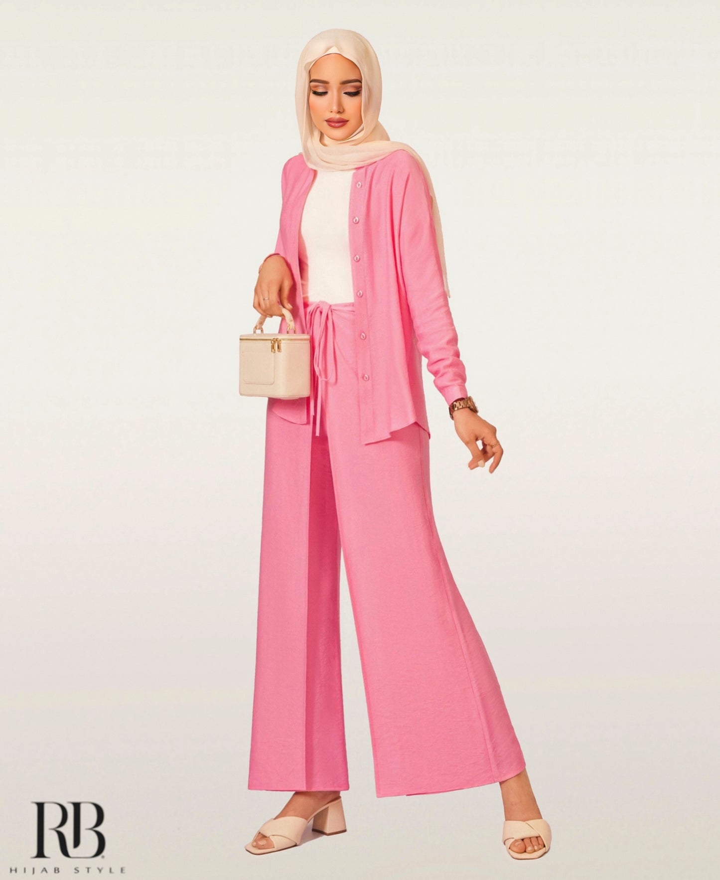 Pants and shirt pink set