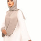 Beaded mirror white and gray abaya whith gray dress